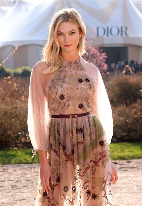 Karlie Kloss at the Dior Haute Couture Fashion Show in Paris